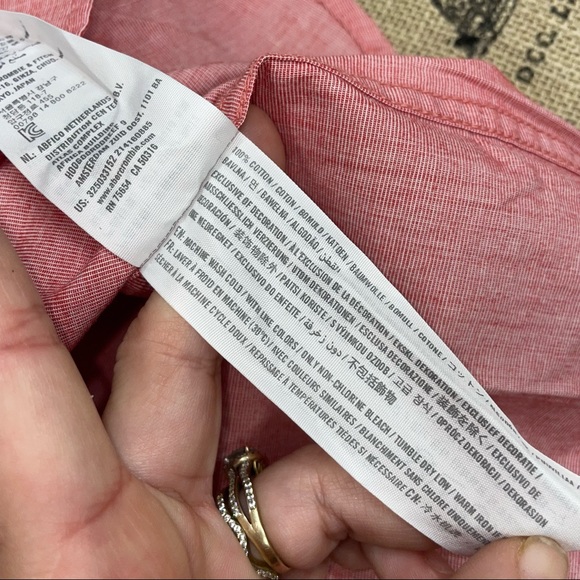 Hollister NWT! Long Sleeve Poplin Shirt Size Small - Picture 15 of 17